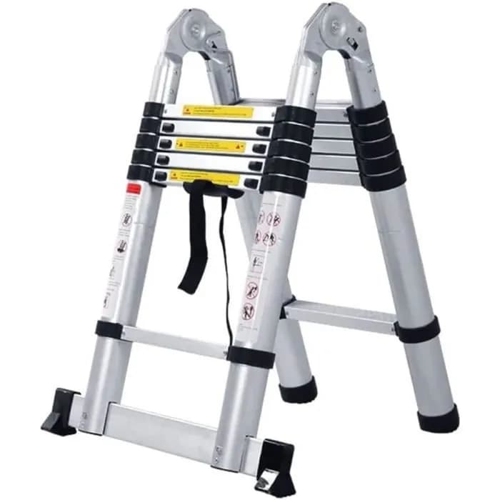 Échelle télescopique en Aluminium double face 1,9 m