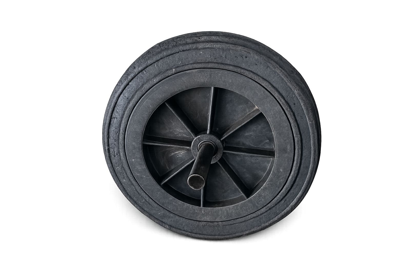 ROUE BROUETTE Plastique Noir