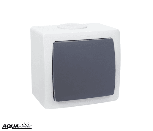 Interrupteur SIMPLE ALLUMAGE AQUA en Saillie