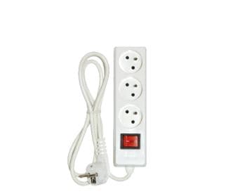 BLOC MULTIPRISES 3 POSTES BLANC INGELEC