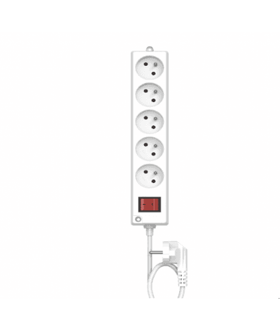 BLOC MULTIPRISES 5 POSTES BLANC INGELEC