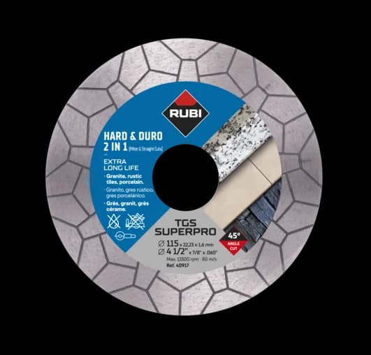 DISQUE DIAMANTE TURBO VIPER POUR MATERIAUX DURS, COUPES EN ONGLETS ET DROITES (TGS)