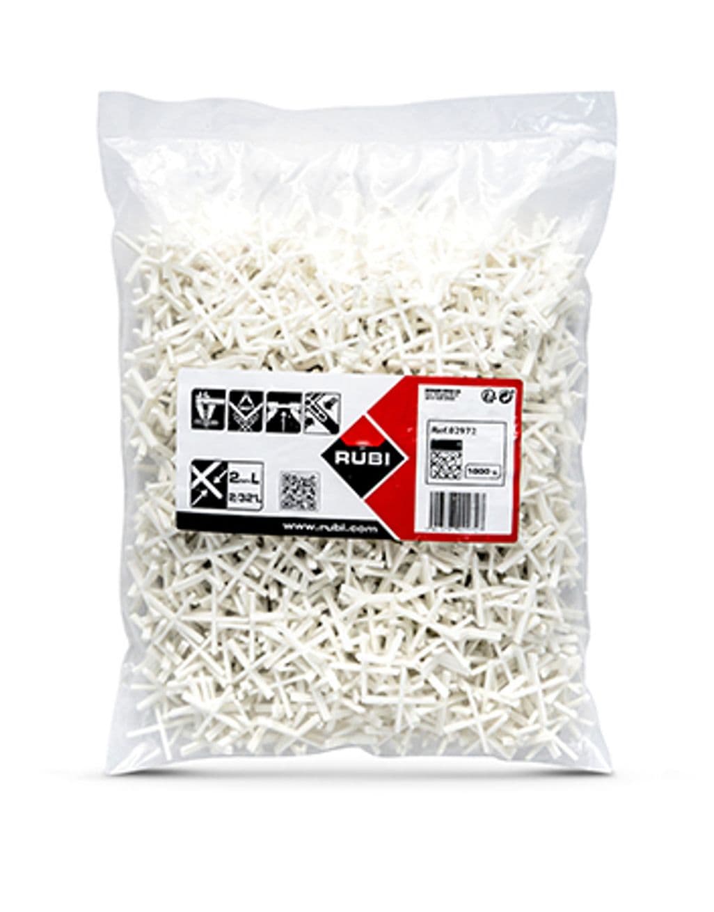 Croisillons pour Carrelage 2 mm (1000 Pièces) RUBI