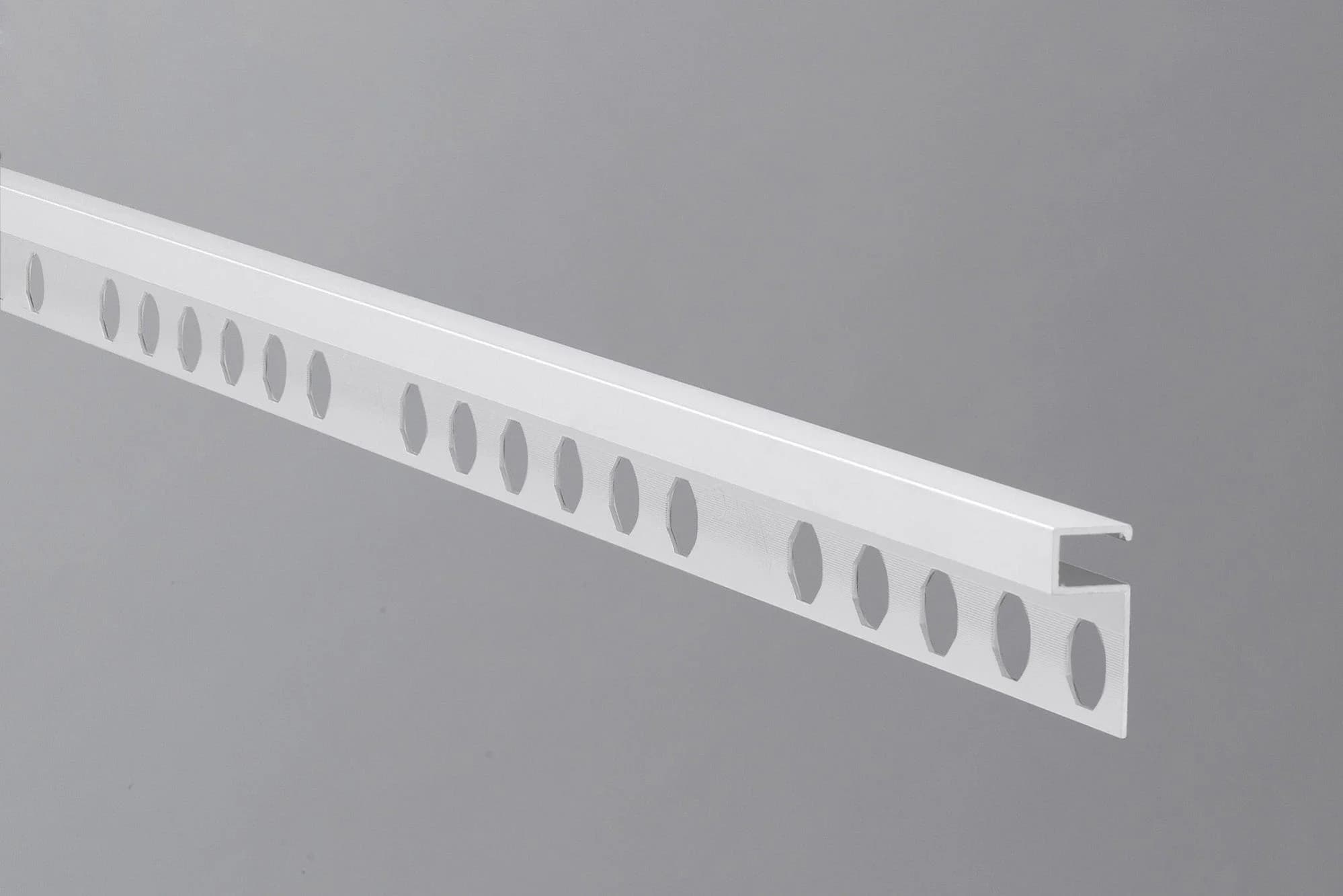 ACC LISTELO Aluminium R12 × 10 mm Blanc Brillant LAR12BL EMBEPLAST