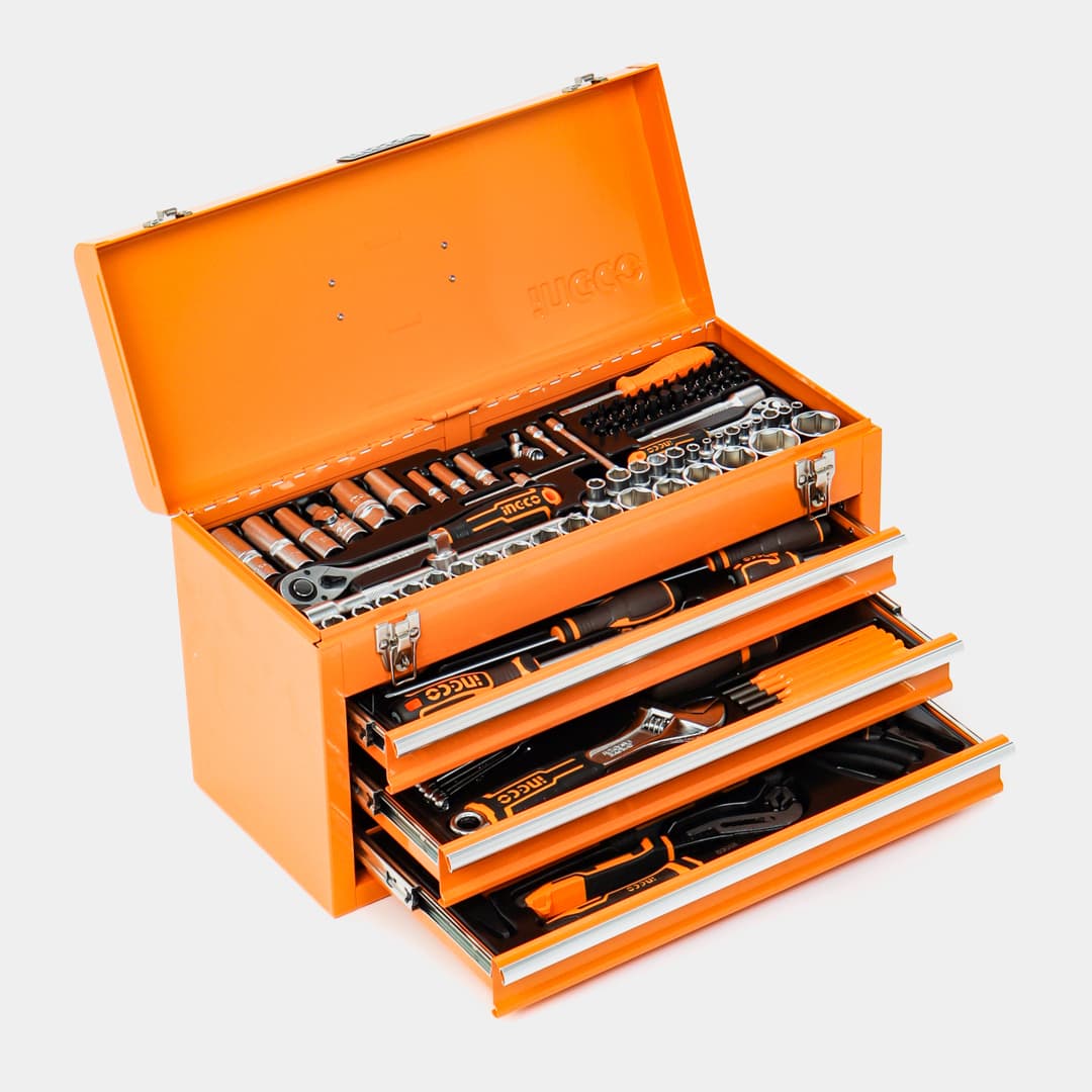 BOITE A OUTULS 3 TIROIRS 132PCS INGCO HTCS221321