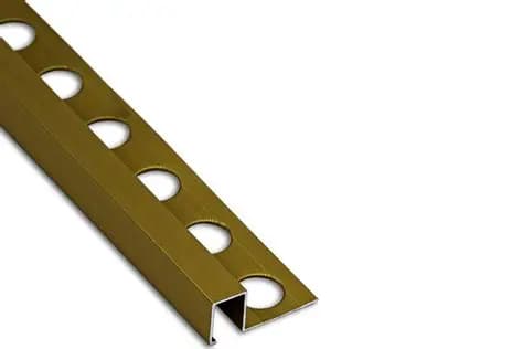 PERFIL ALUMINIO CUADRADO 11 BRONCE BRILLO