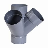 Culotte Coin PVC Ø110 - DIMA Tube