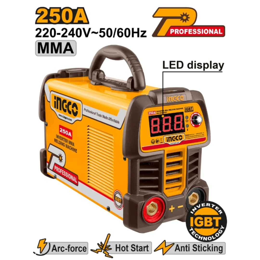Poste à Soudage 250A Onduleur MMA - INGCO