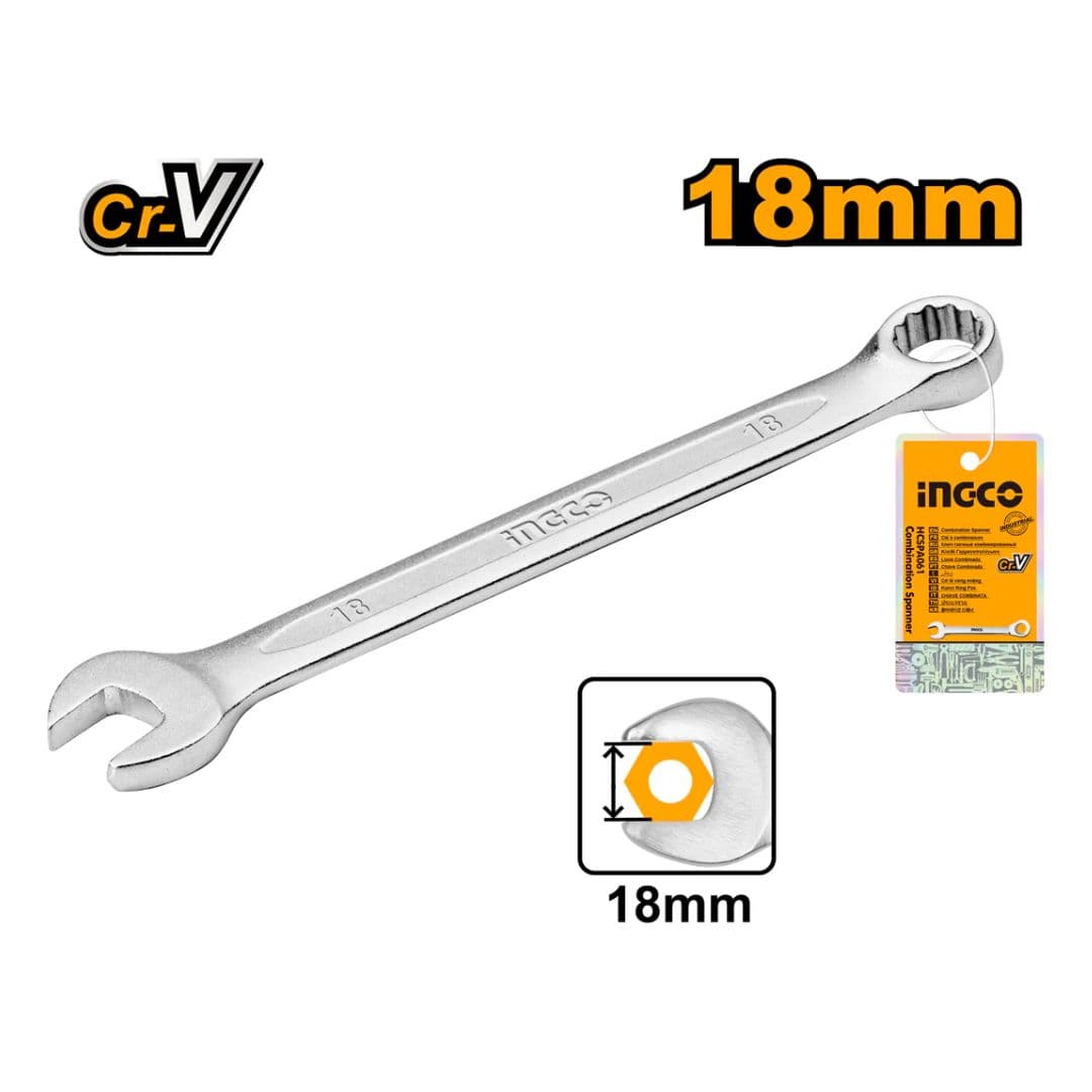 Clé Mixte 18 mm - INGCO