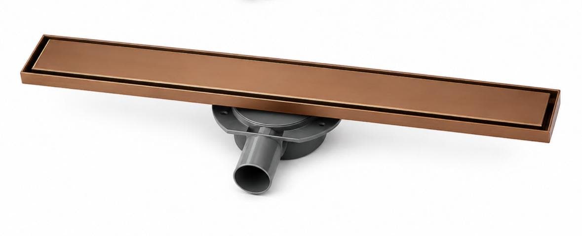 Caniveau de Douche 80 × 7 cm Bronze - RAVENA
