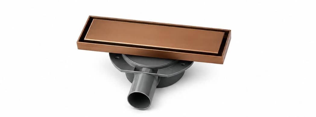 Caniveau de Douche 30 × 7 cm Bronze - RAVENA