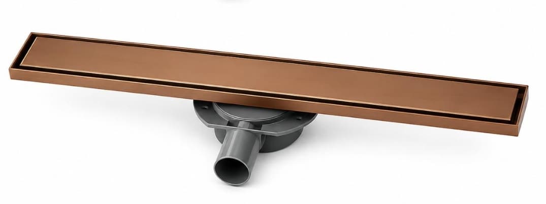 Caniveau de Douche 60 × 7 cm Bronze - RAVENA