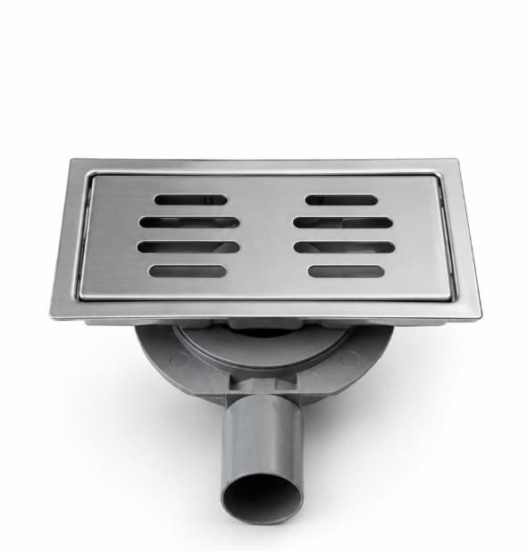 Caniveau de Douche à Grille 40 × 9 cm INOX - RINOVA