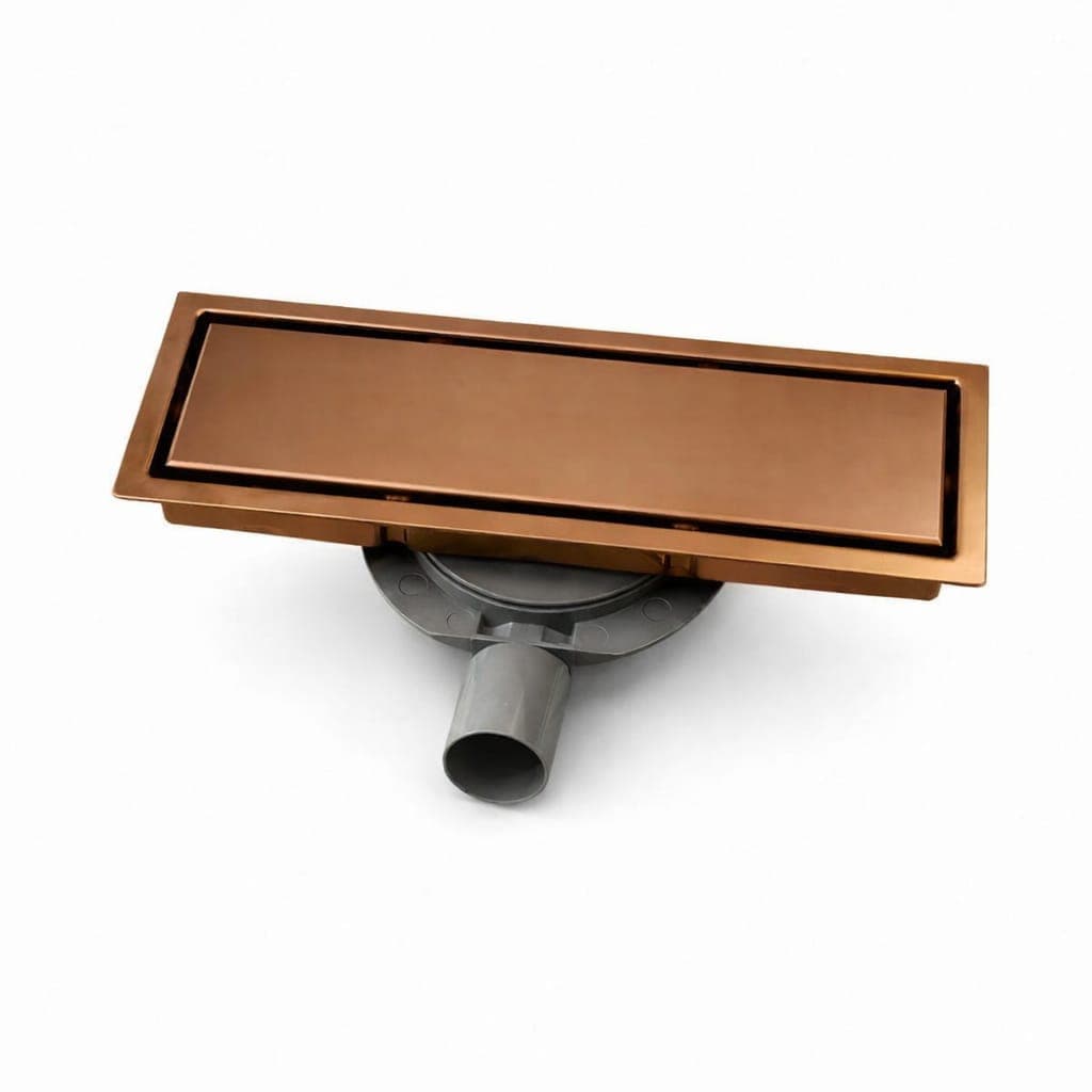 Caniveau de Douche 20 × 7 cm Bronze - RINOVA
