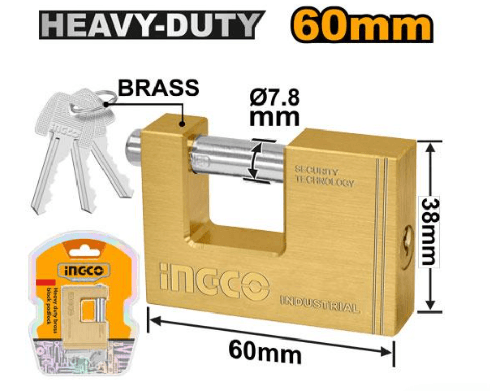 Cadenas 60 mm Usage Intensif 280 g - INGCO