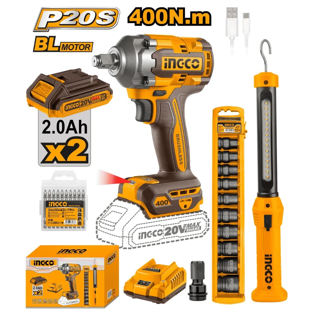 Kit Combo 2 Pièces sans Fil - INGCO
