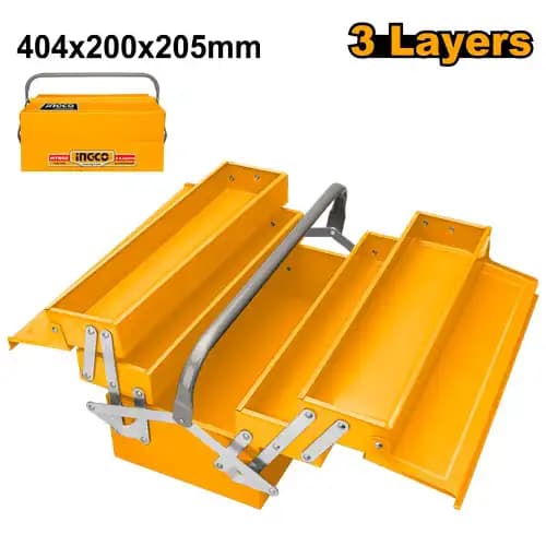 Boîte à Outils Taille:400 × 200 × 195 mm 3 Étages - INGCO