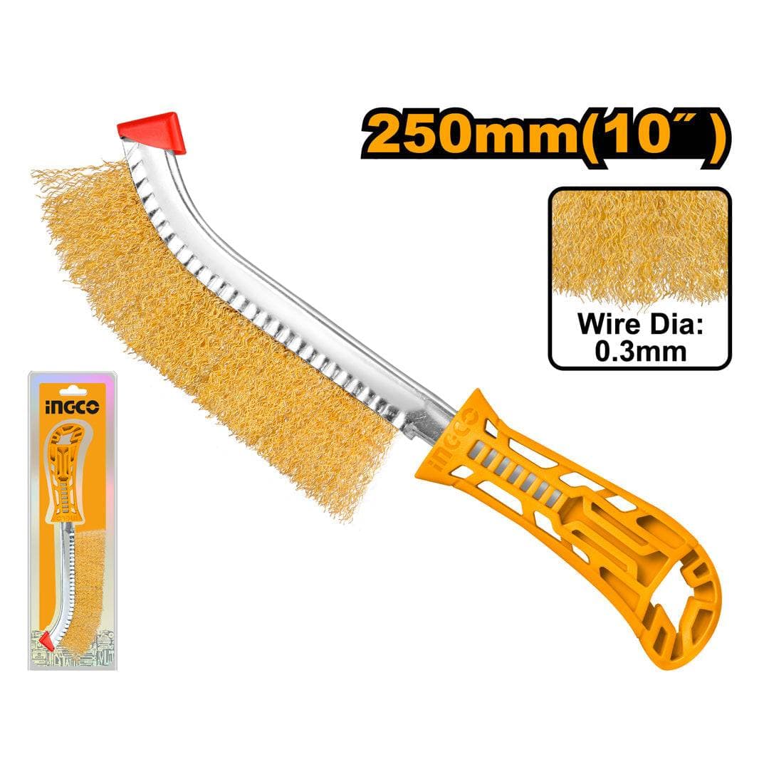 Brosse à Fils Métalliques avec Manche - INGCO
