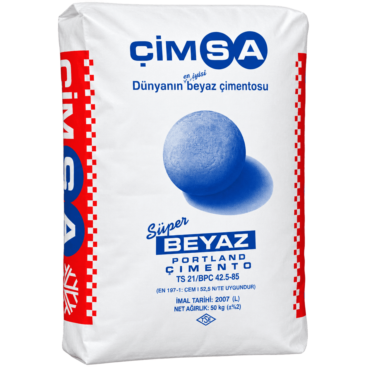 CIMENT BLANC AALBORG 25KG DEUXIEME اسمنت