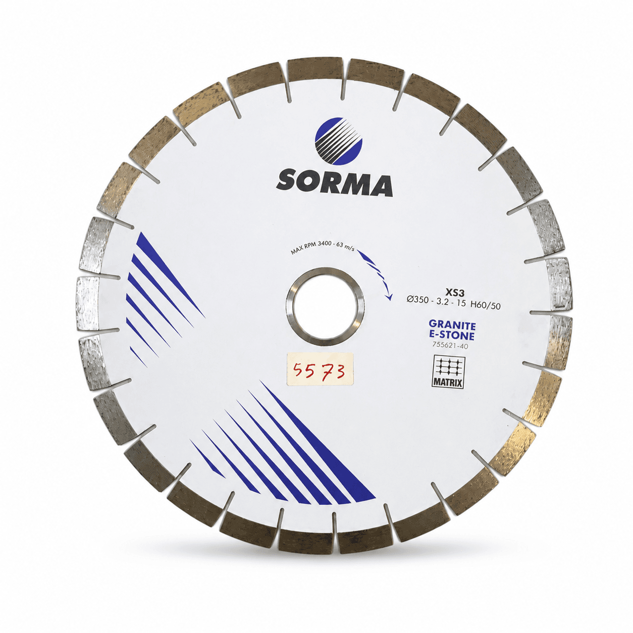 SORMA Silencieux 350 Disque Diamant pour Granit
