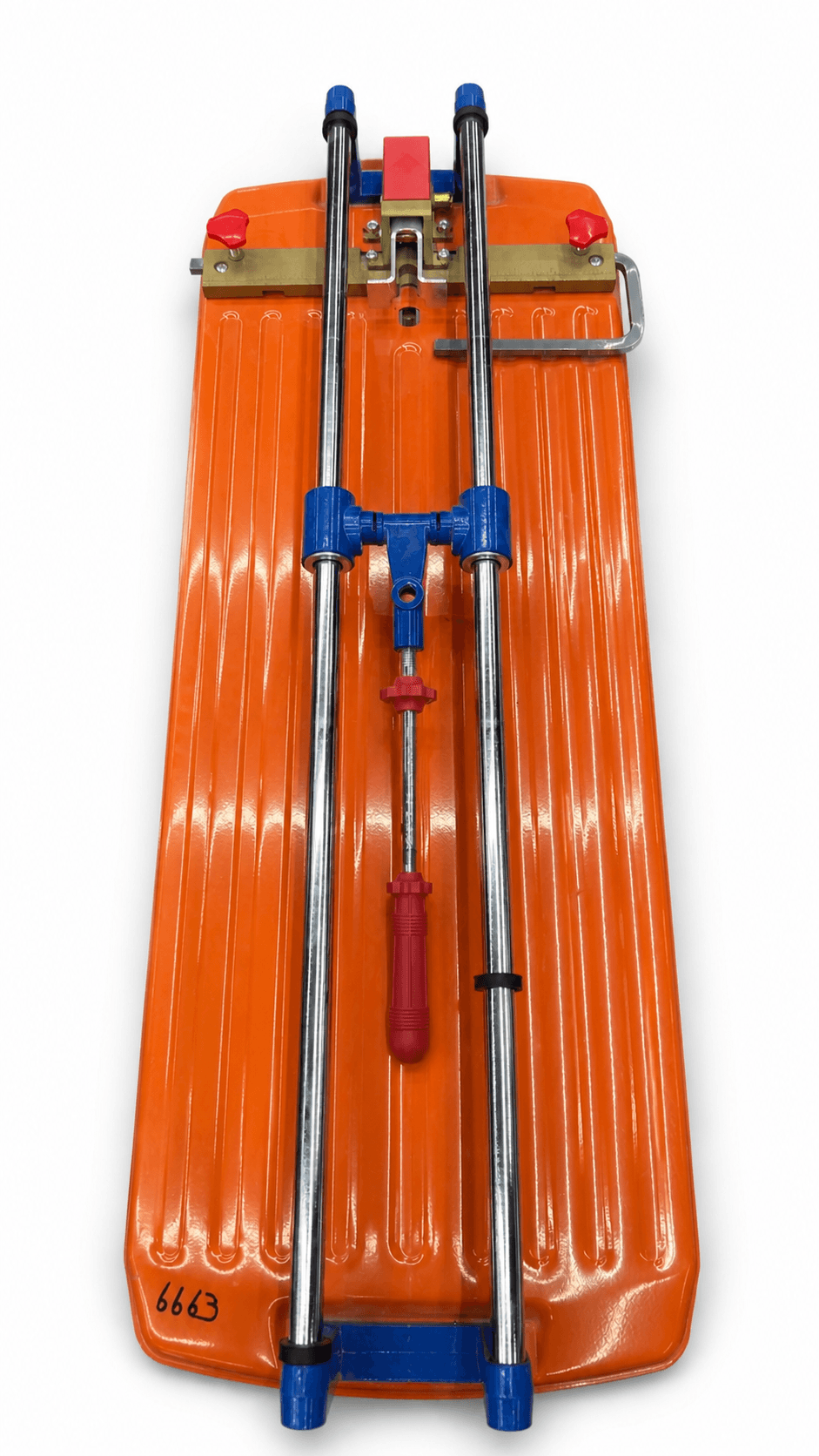 Coupe - carreaux 60 cm Orange Main Bleu