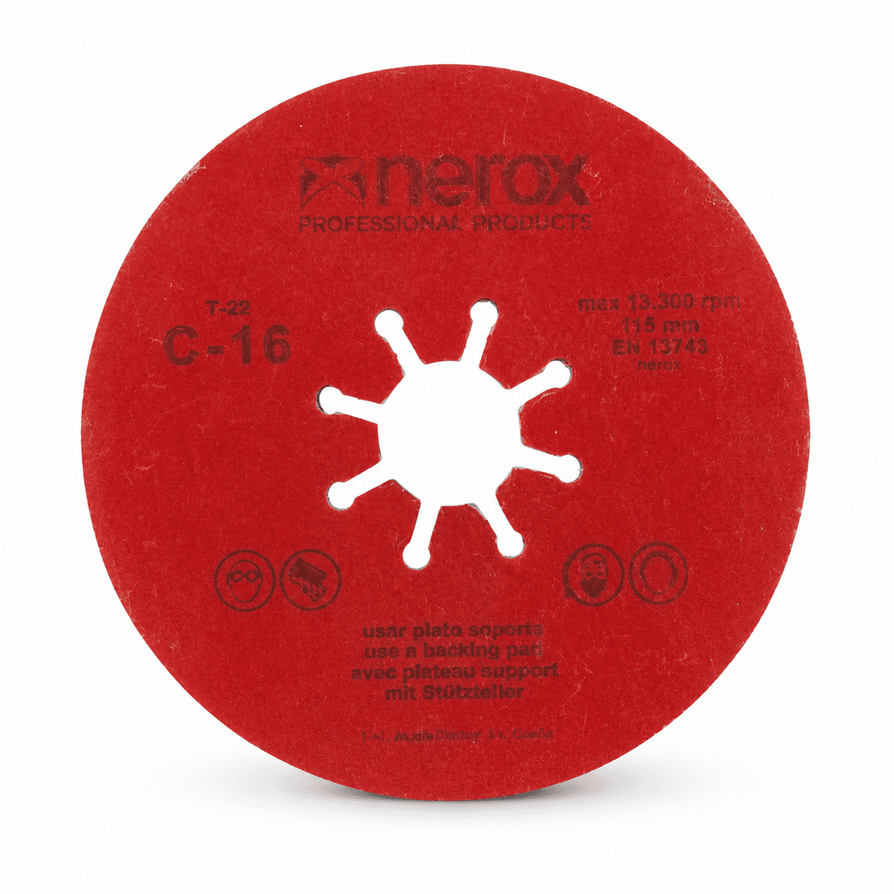 Disque Fibre abrasif Nerox 115 mm 16