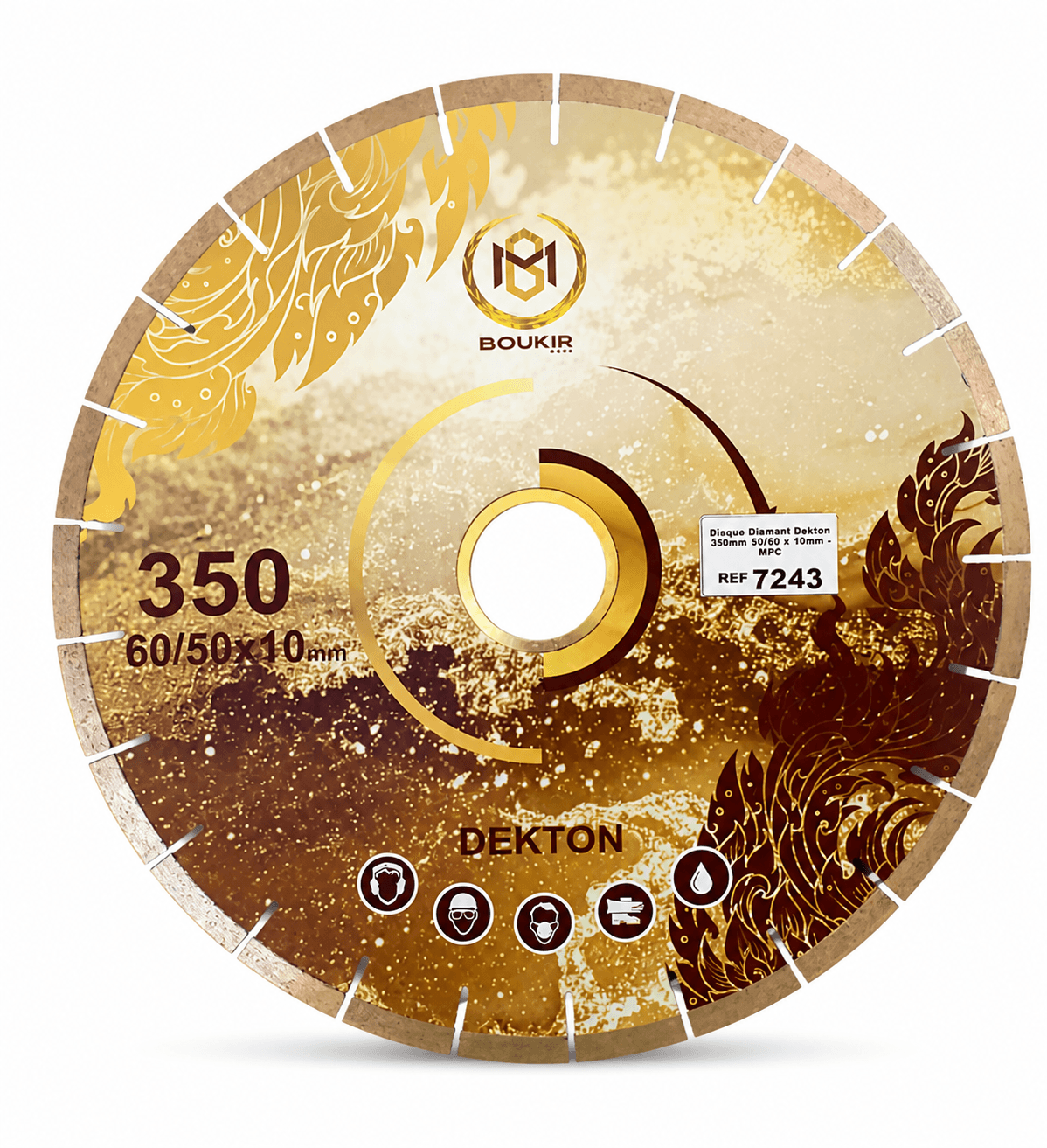 Disque Diament Dekton 350mm 60/50 x 10mm - MPC