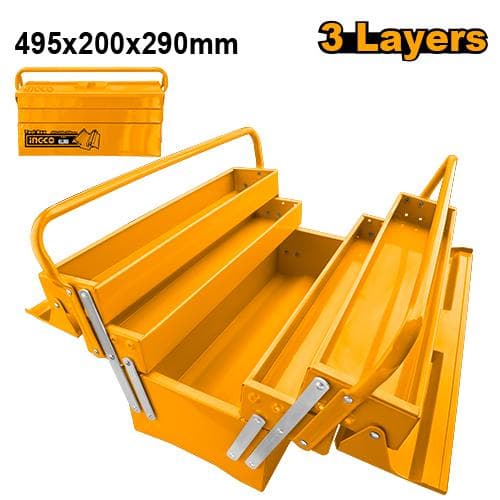 Boîte à Outils TAILLE:495 × 200 × 290 mm 3 Étage - INGCO